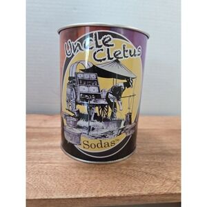 Uncle Cletus Sodas Metal Camp Mug Western Cowboy Novelty Tin Cup